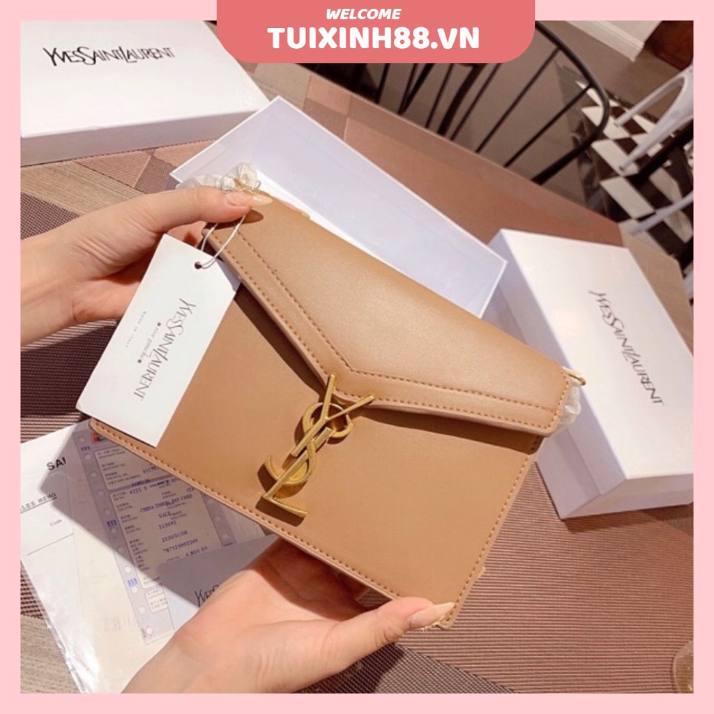 Túi đeo chéo nữ khoá xoay, sườn túi nạm đinh đẹp đi chơi dễ thương nhiều ngăn