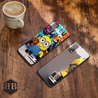 Ốp lưng kính cường lực Realme Q2 ảnh minion màu sắc sống động