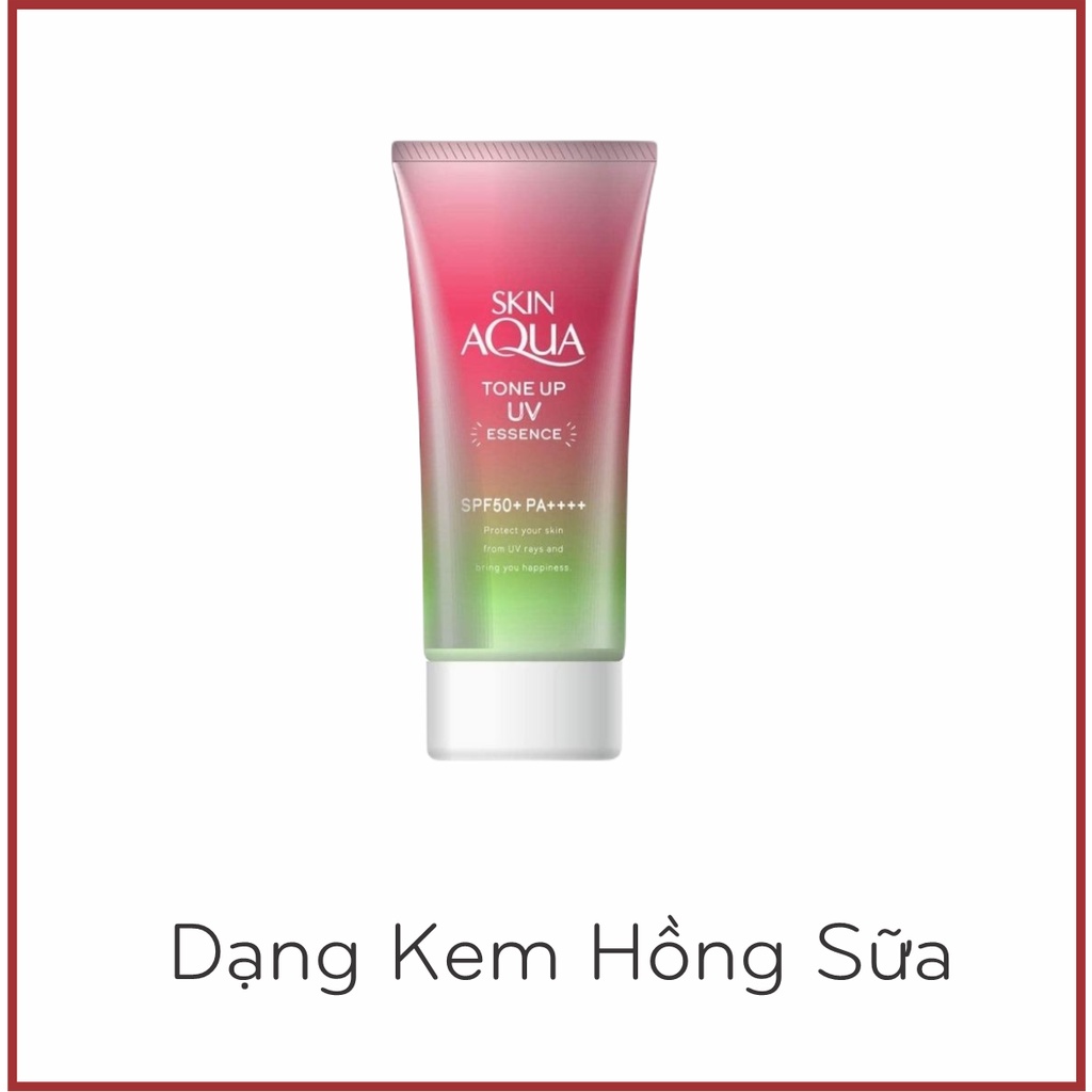 Kem chống nắng Skin Aqua kiềm dầu nâng tông Tone Up UV Essence SPF+ PA++++ 80gr Nhật Bản