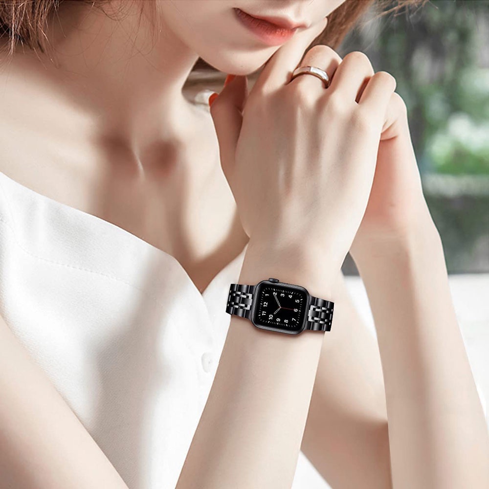 Dây Đeo Inox Thay Thế Cho Đồng Hồ Thông Minh Apple Watch 44mm 42mm 45mm Series 7/6/5/4/3/2/1