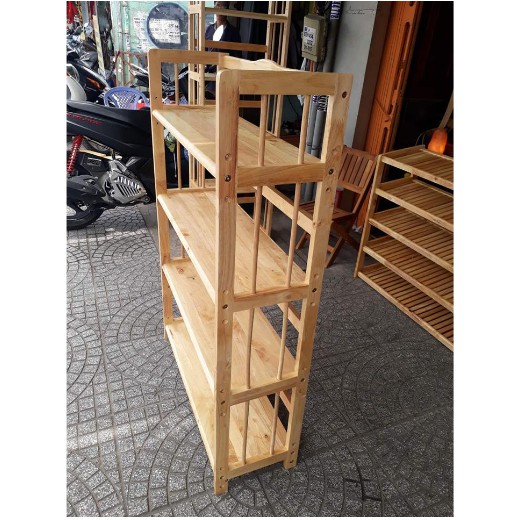 𝐌IỄN PHÍ SHIP Kệ Sách Gỗ Đa Năng 4 Tầng Rộng 80cm
