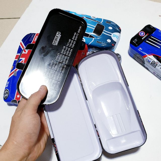Hộp bút ô tô sắt 2 tầng loại to đẹp