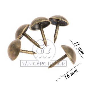 Bộ 10 Đinh Dù Màu Đồng D=11mm