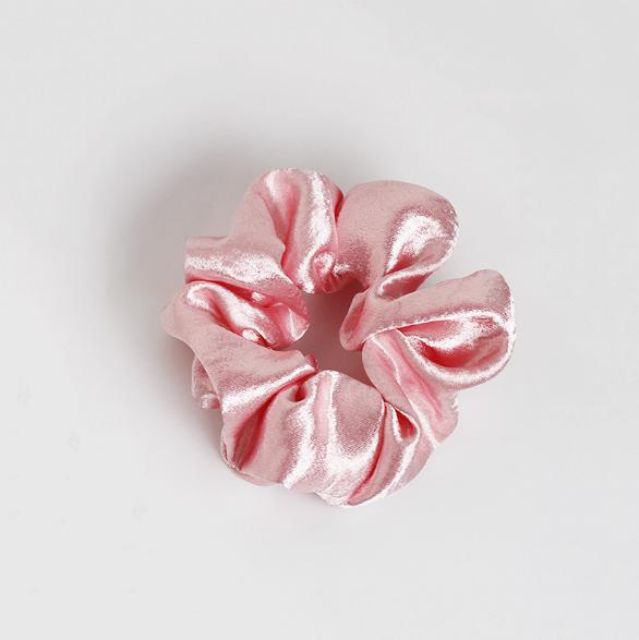 Cột tóc Scrunchies satin nhiều màu siêu xinh - Dây buộc tóc vải, vòng tay nữ dễ thương - Sỉ lẻ phụ kiện tóc giá rẻ