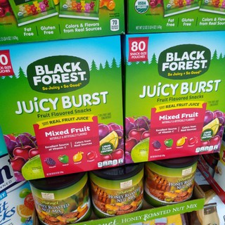Thùng 80 gói Kẹo dẻo Mỹ nhân nước trái cây black forest juicy Burst 1.81Kg