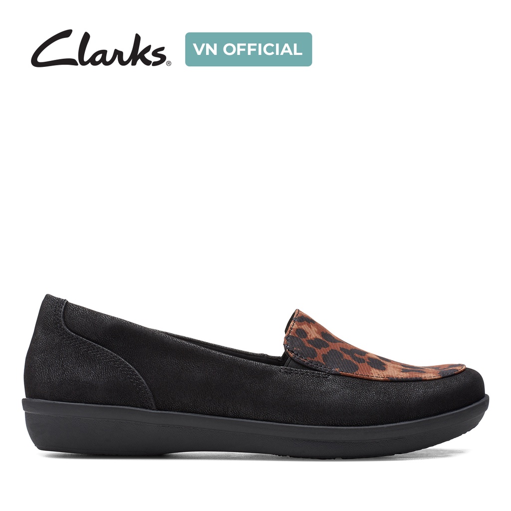 Giày lười nữ CLARKS Ayla River màu Black/Tan