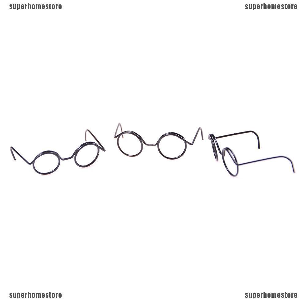 Set 2 Mắt Kính Gọng Tròn Cho Búp Bê Tỉ Lệ 1 / 6 30cm