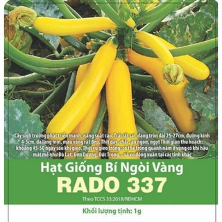Hạt giống bí ngòi vàng siêu quả Rạng Đông gói 1gram