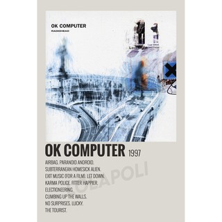 Image of Poster Cover Album OK Computer - Radiohead