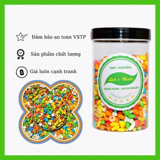 Kẹo ngũ sắc hương trái cây hộp 500g sang trọng, hợp vệ sinh là đồ ăn vặt ưu thích của bé Golovinshop