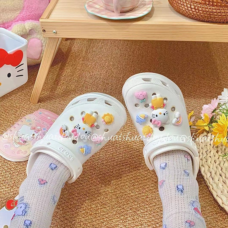sticker dép crocsMiếng Dán Trang Trí Giày Hình Dễ Thương DIY