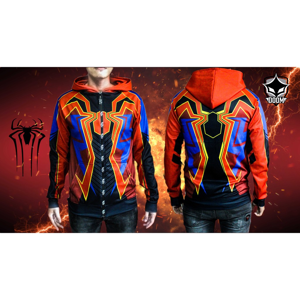 Áo khoác Hoodie Zipper Spider Man