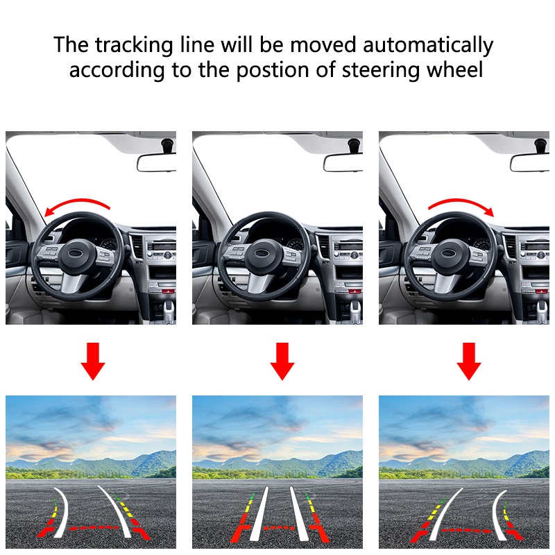 Wireless EU Car License Plate Frame CCD Dynamic Trajectory Rear View Camera Night Vision Reverse Camera with 5 IR Light | BigBuy360 - bigbuy360.vn