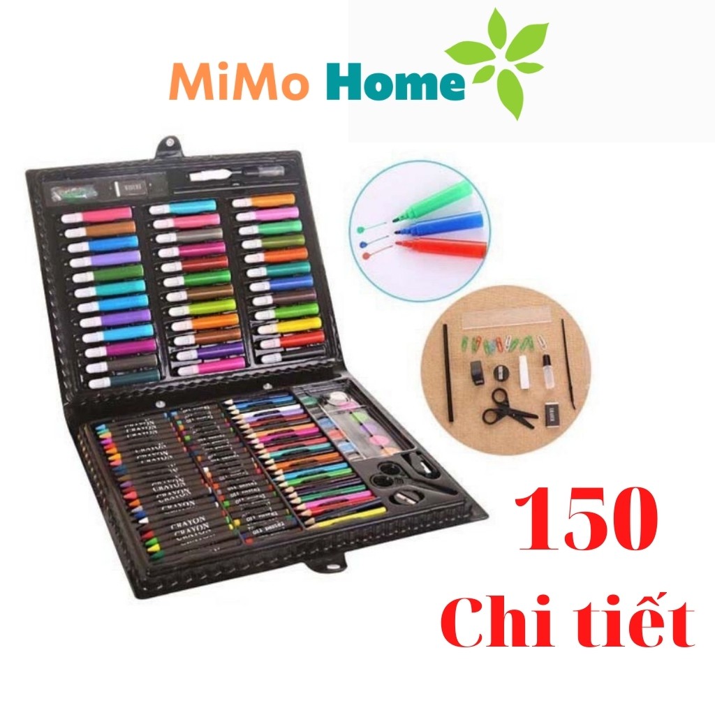 Hộp màu nước 150 chi tiết tiện dụng cho trẻ, giúp bé phát triển trí thông minh