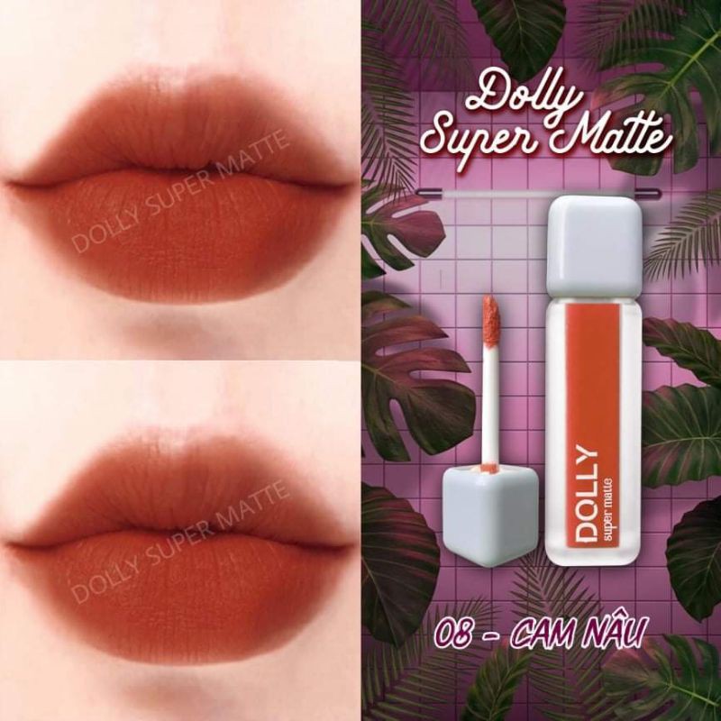 <Cam nâu> Son Dolly super matte hot trend 2021-màu hót