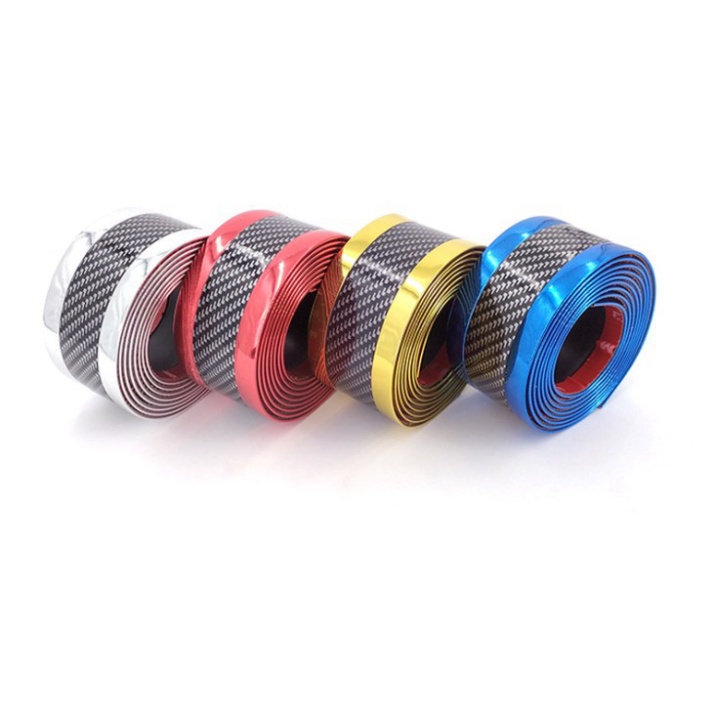 [GIÁ SỐC - HÀNG CHÍNH HÃNG] Cuộn Cacbon dán cốp, dán bước chân chống xước xe ô tô 50MM X 2,5M - 4 màu: Xanh, Đỏ, Vàng, B