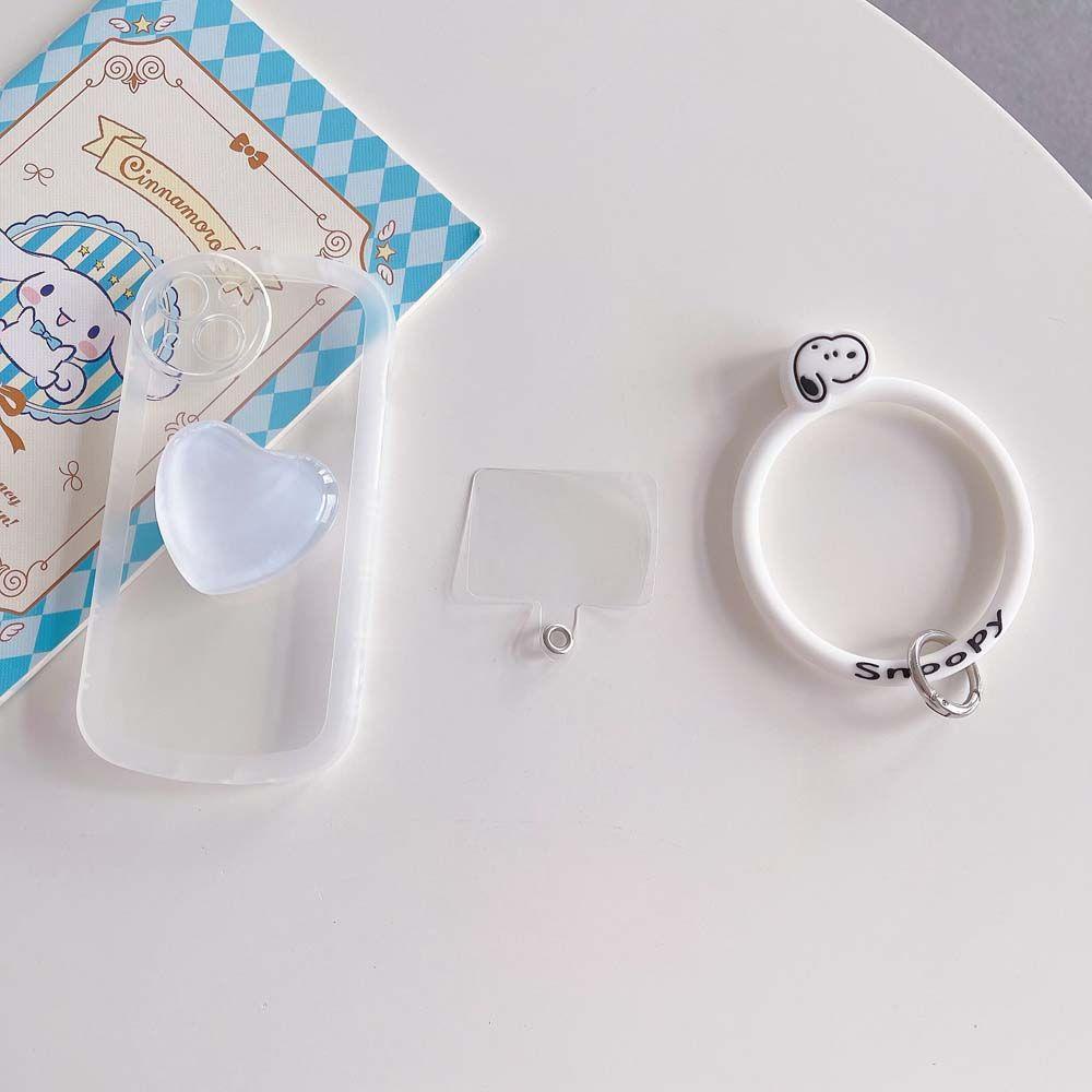 Vòng Đeo Tay Gắn Điện Thoại Hình Snoopy Kuromi Mickey Đáng Yêu