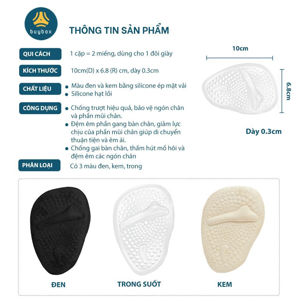 Combo 3 mẫu lót mũi, gót giày, chống trượt chân về phía trước khi mang giày cao gót - Buybox - BBPK50_BBPK226_BBPK275