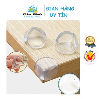 Combo 4 miếng Bịt Góc Bàn, Bọc Cạnh Bàn Silicon GIA PHÚ Tránh Va Đập - An Toàn Cho Bé Và Người Già