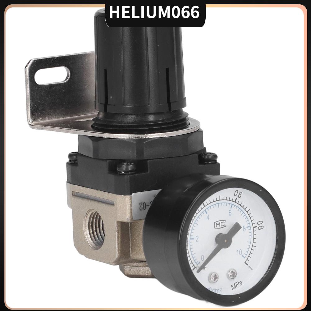 Bộ điều chỉnh áp suất không khí G1/4 Van khiển có thể 0 05 ~ 85mpa với Đồng hồ đo giá đỡ AR2000‑02 Helium066