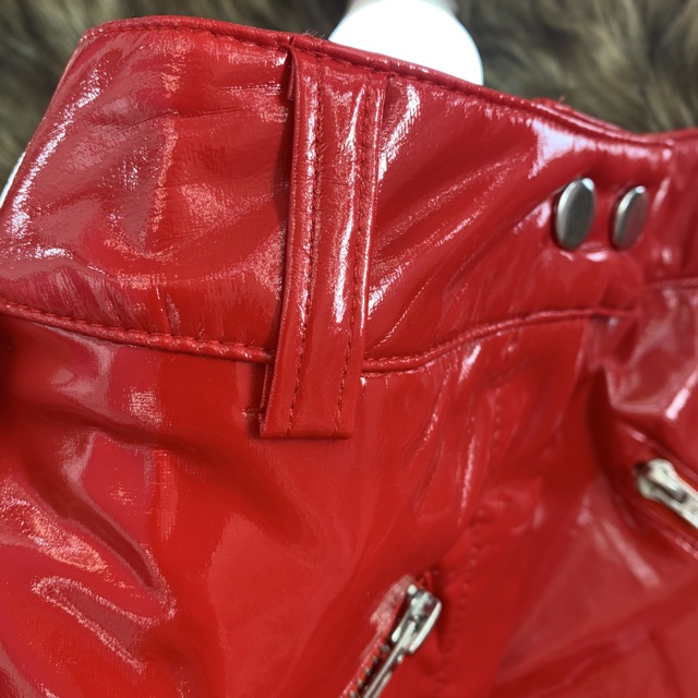 Chân váy đỏ PU size SML