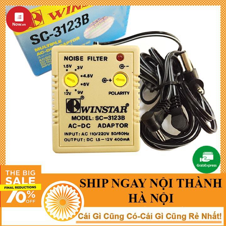 Adapter WINSTAR Điều Chỉnh Điện Áp 1.5V 3V 4.5V 6V 9V 12V 400mA - NTHN