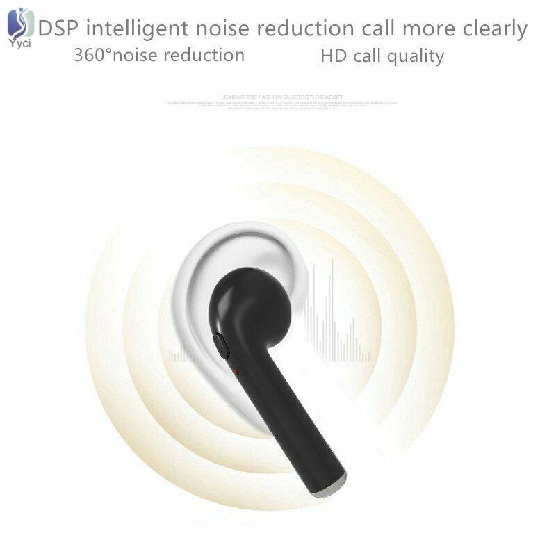Yy i7S TWS Universal In-ear Wireless Bluetooth 4.2 Earbuds Headphones Headset @VN