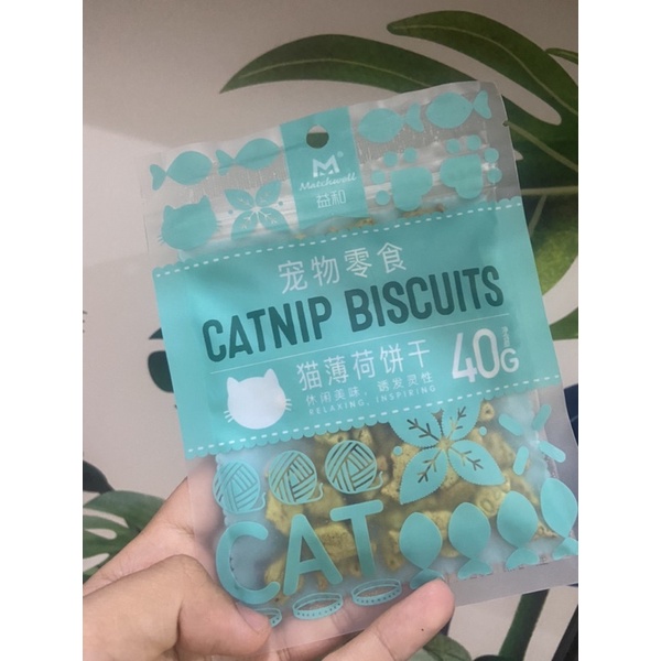 Bánh Quy Catnip Biscuits Tiêu Búi Lông &amp; Giảm Hôi Miệng Cho Mèo 40g SUPERPETS VIỆT NAM