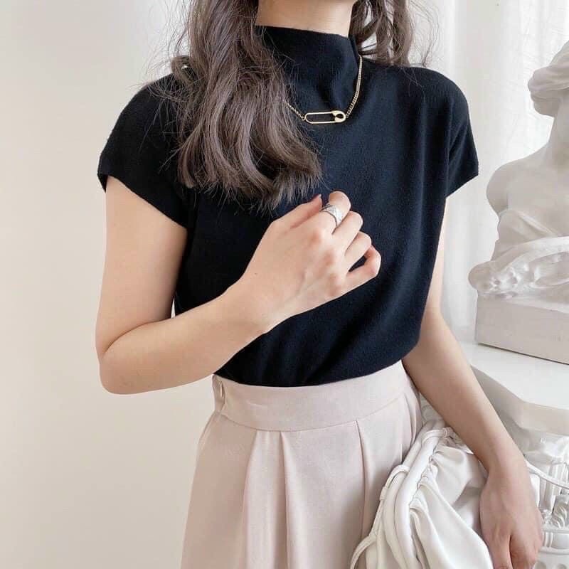 Áo Len Cổ Hai Phân Tay Hến Bảng Màu Basic Dễ Phối Đồ Cho Nữ Chất Len Mềm Mịn Không Bai Nhão | BigBuy360 - bigbuy360.vn