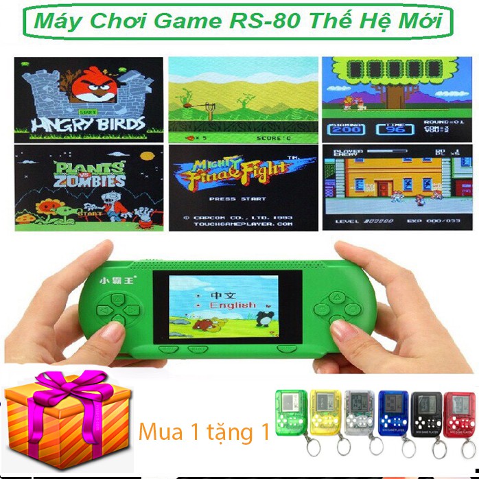 [ freeship ] Máy Chơi Game RS-80 280 Trò Chơi Kinh Điển Tặng 1 thẻ 20 game