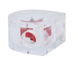 [rememberme]1pc Acrylic Semicircle 2 Way Flow Meter Indicator Port for PC Water Cooling Flow Meter