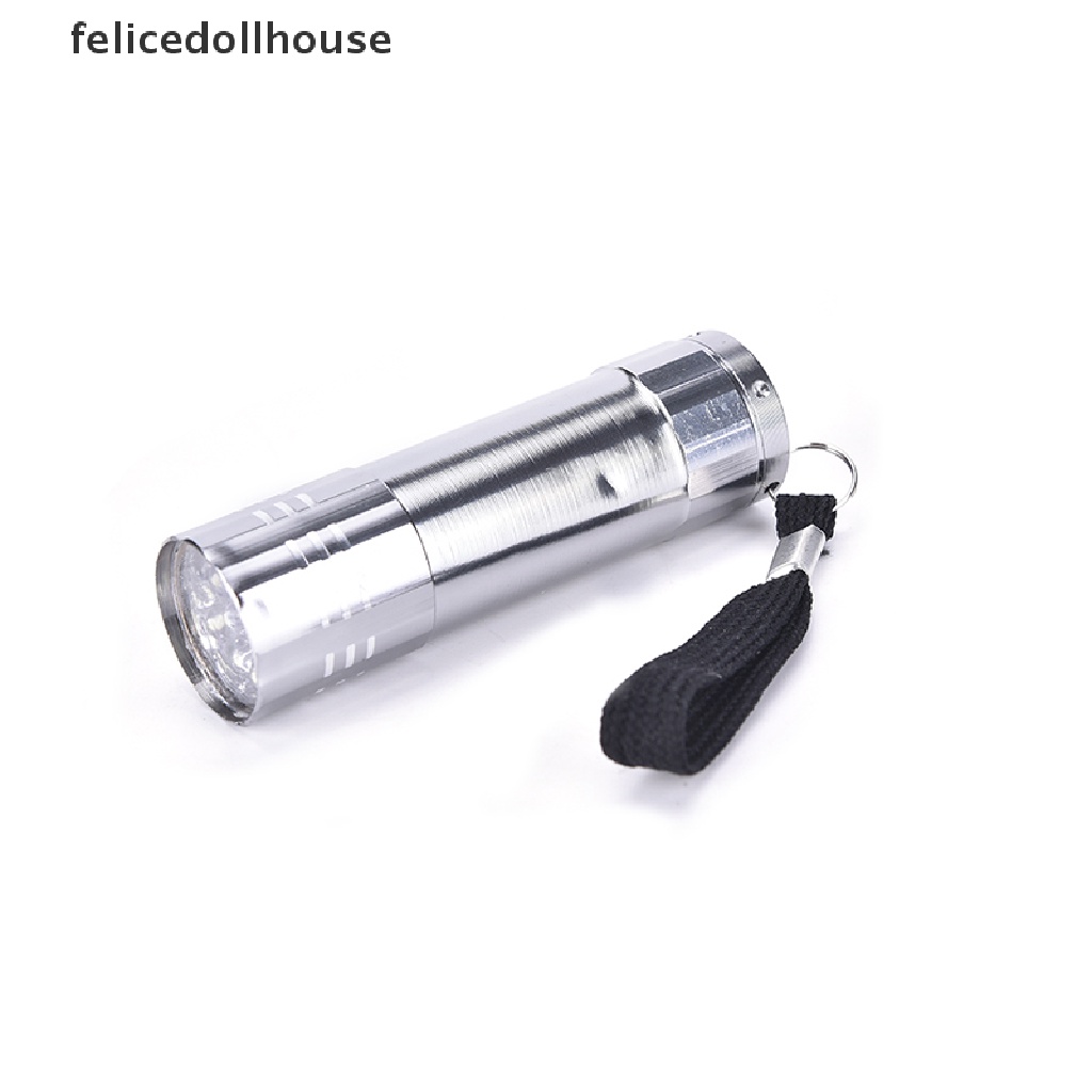 Đèn pin mini tia cực tím uv 9 bóng led chất lượng