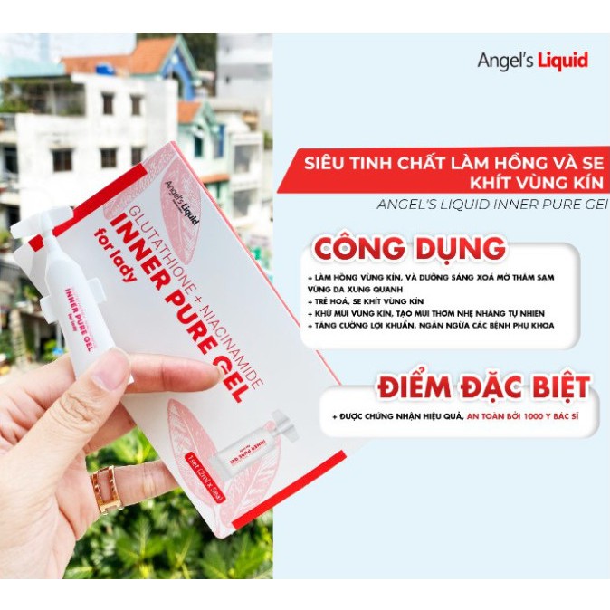 Gel Se Khít Làm Hồng Vùng Kín Angel's Liquid Inner Pure Gel - lẻ 1 ống