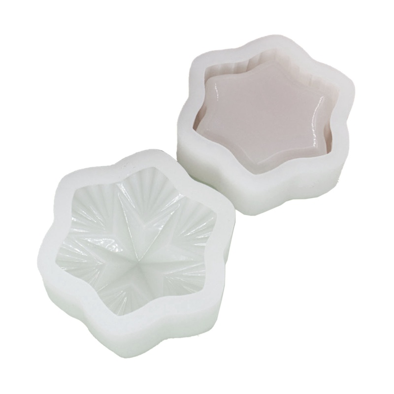 Arin Khuôn Nhựa Resin Làm Hộp Đựng Đồ Epoxy Hình Ngôi Sao Năm Cánh Vintage Sắp Xếp Gọn Gàng DIY