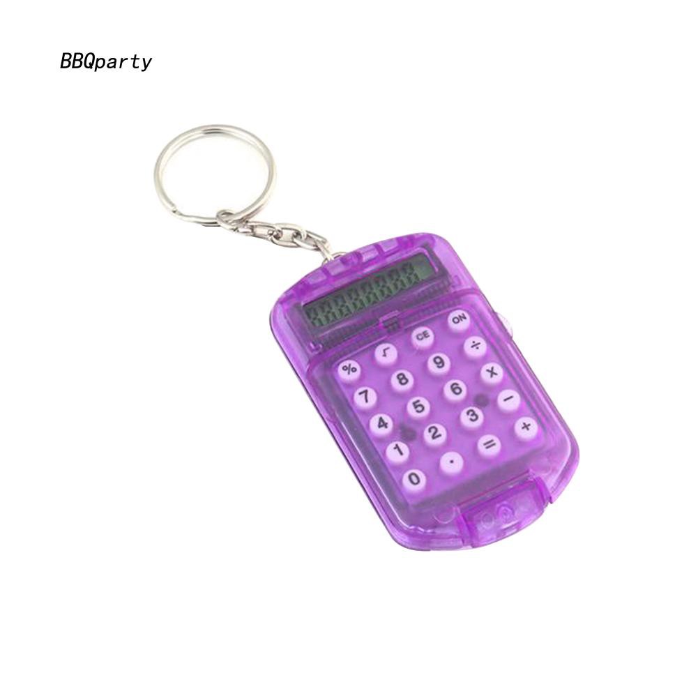 Móc Khóa Điện Tử Mini Hình Máy Tính 8 Chữ Số