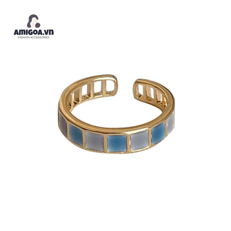 ✨✨Nhẫn Đính Ngọc Lục Bảo Thời Trang Hàn Quốc