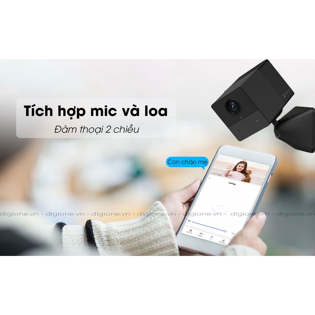 Camera không dây Ezviz BC2 1080P 2MP chạy pin thông minh , đàm thoại 2 chiều , nhỏ gọn