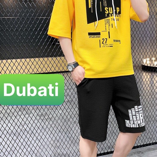 Đồ Bộ Nam, Đồ Thể Thao Nam, Set Thể Thao Nam In Chữ Sup, Đồ Bộ Có nón- Dubati Fashion