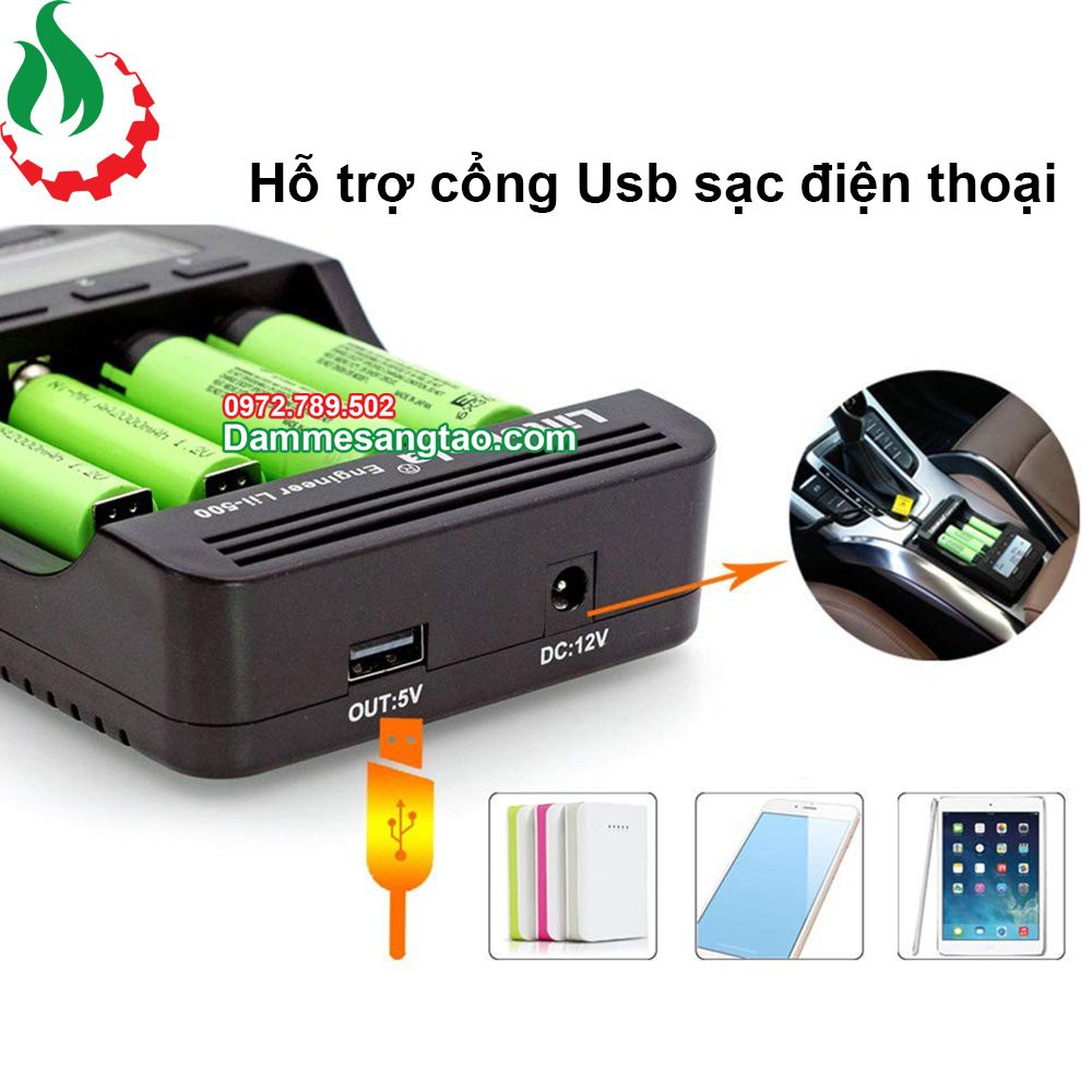 DMST Sạc và test dung lượng pin đa năng Liitokala Lii-500