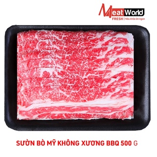 Sườn bò Mỹ không xương Meatworld 500g bbq