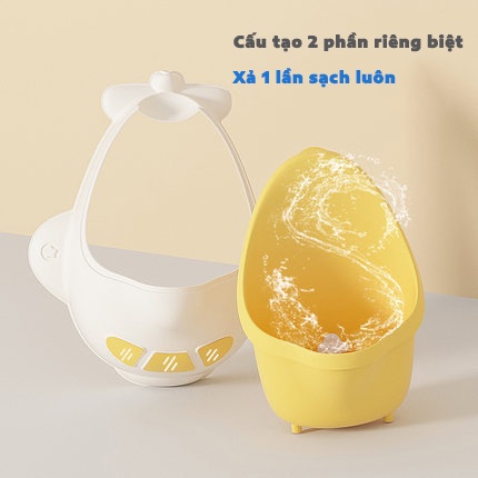 Bô tiểu cho bé trai NumBaby bô đứng tiểu cho bé hình máy bay bô tiểu đứng cho bé trai thiết kế quạt gió sinh động