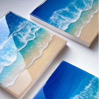 Bộ 1kg keo Epoxy Resin trong suốt khô cứng tỉ lệ 3:1 tự tan bọt/nhựa epoxy resin