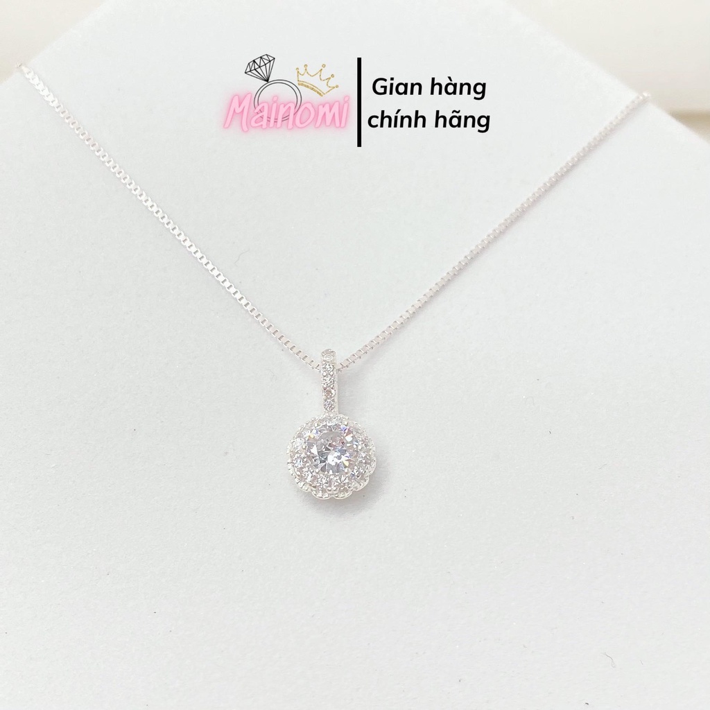 Dây chuyền mặt hoa cúc cánh tròn MAINOMI mã kèm quà tặng nhỏ xinh nhẹ nhàng bắt mắt