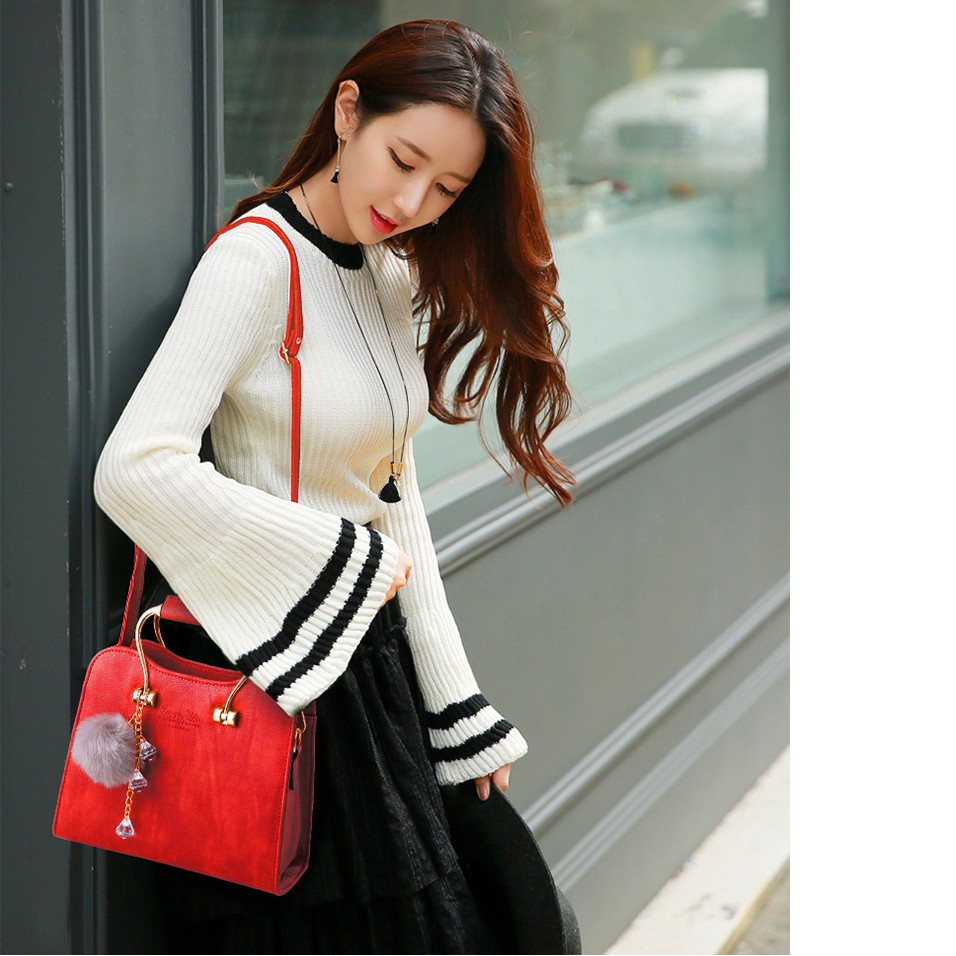 Túi Xách Tay Nữ - Màu Đỏ T09