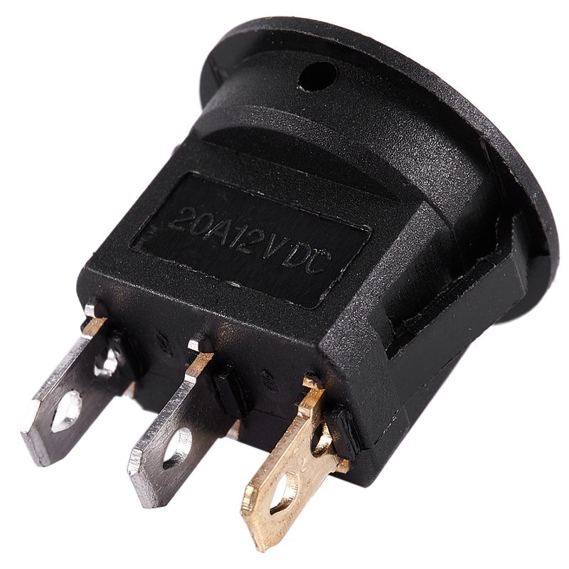 12V LED Inverter Rocking Rocker Switch ROUND SPST ON-OFF for BOAT Car Red