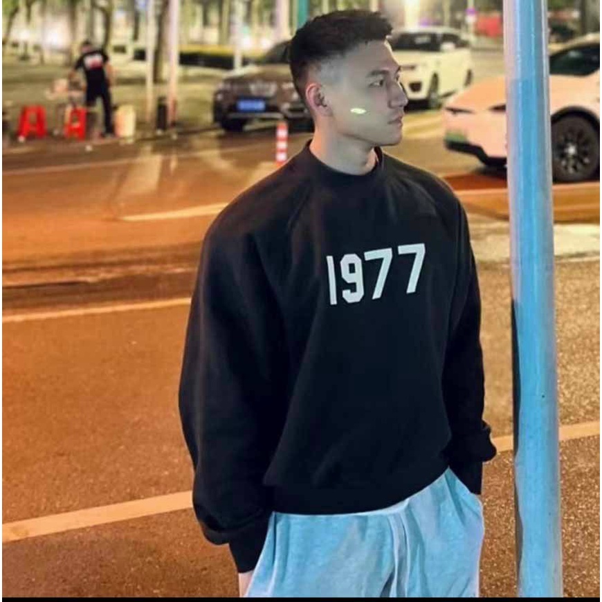 Áo Khoác Nỉ Nam Không Nón Chui Đầu 1977 Form Rộng Thời Trang Mới Phong Cách Trẻ Trung Hot NEW UNISEX