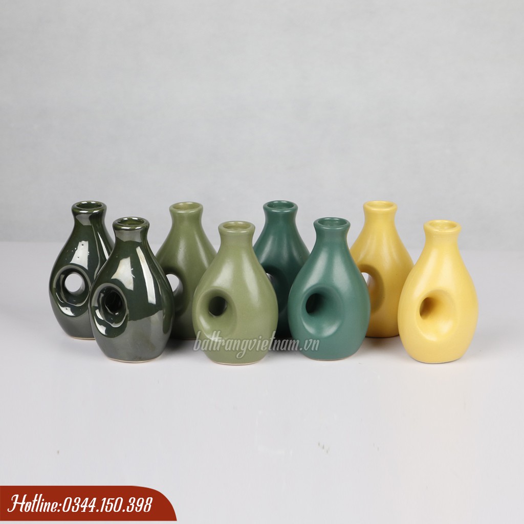 Lọ hoa mini gốm sứ Bát Tràng