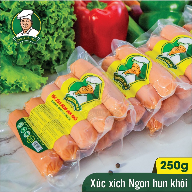 Xúc xích Ngon hun khói Ông già IKA 500g