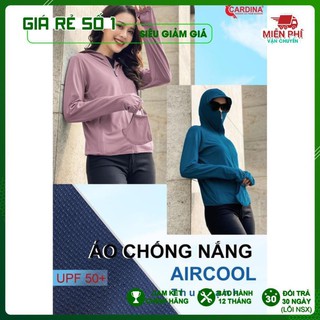 Áo Chống Nắng Nữ  cao cấp 1 Lớp Cardina thun lạnh,  làm mát, kháng khuẩn, khử mùi hôi, Chống tia UV