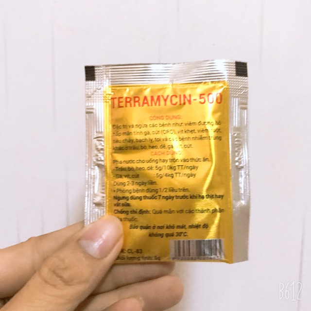 TERAMYCIN 500 - Bột đặc trị và phòng ngừa hô hấp, tiêu chảy trên Chó Mèo